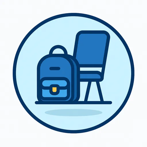 Icono mochila debajo del asiento